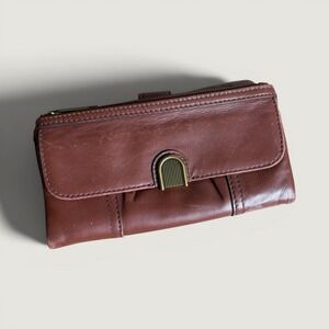 Fossil Women's Cora Clutch Wallet / Brown Leather /‎ SL6464200
